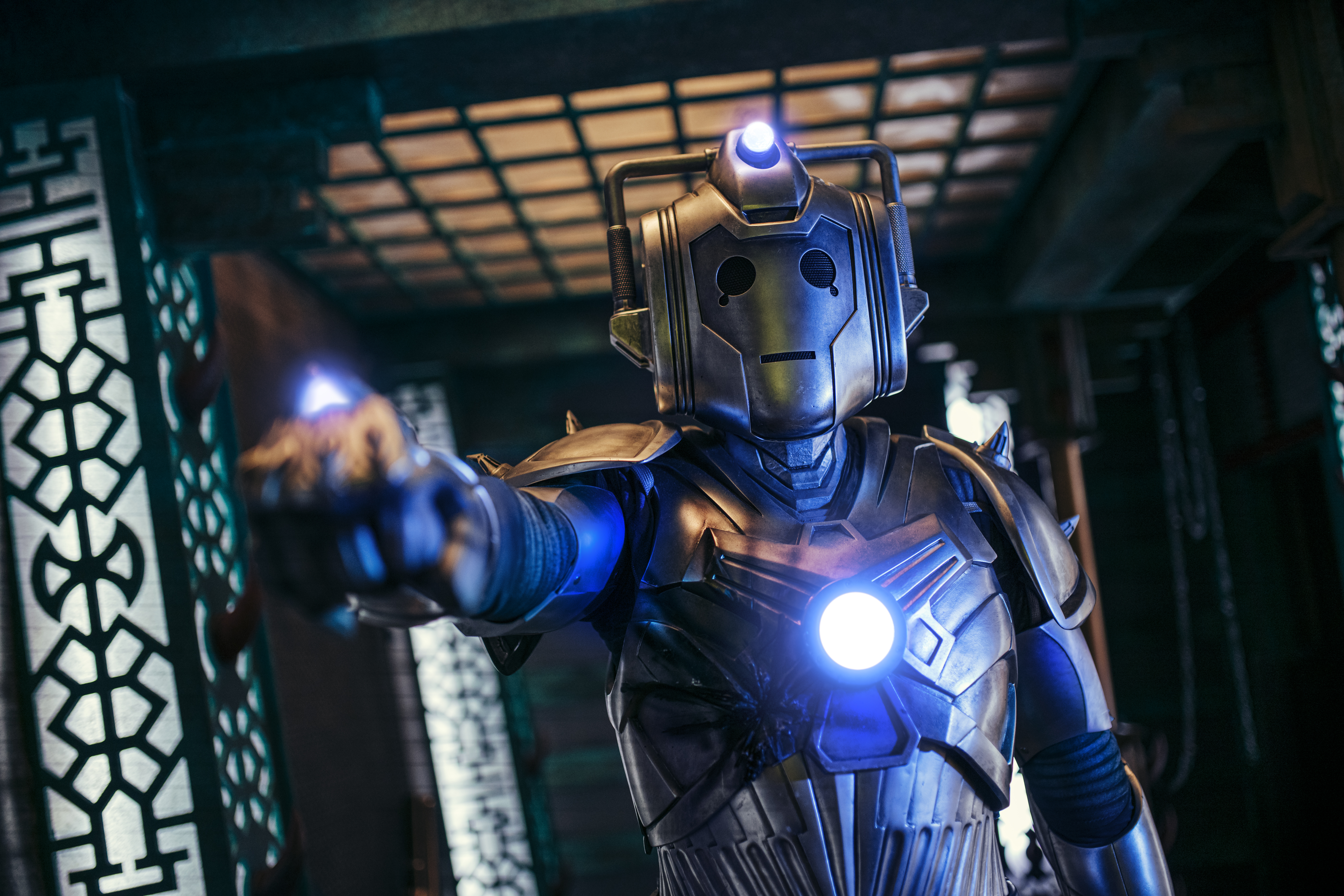 A Cyberman in  in Doctor Who: Flux
