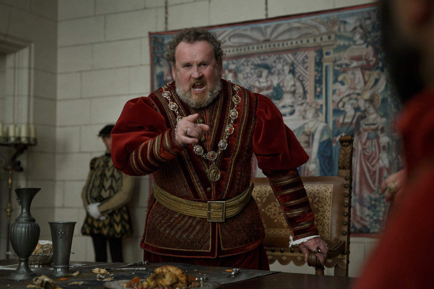 Picture shows: King Francis (Colm Meaney) shouting at someone.