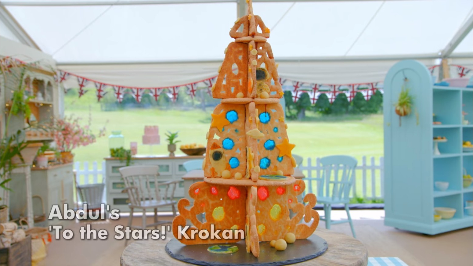 Picture shows: Abdul's To the Stars Showstopper from The Great British Baking Show Collection 10's Semi-Final