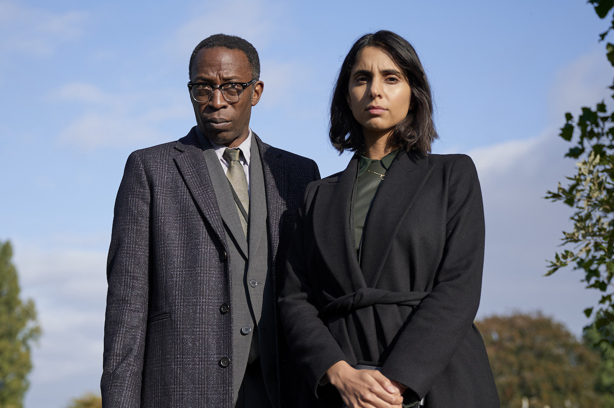 Shaun Parkes and Anjli Mohindra in "The Suspect"