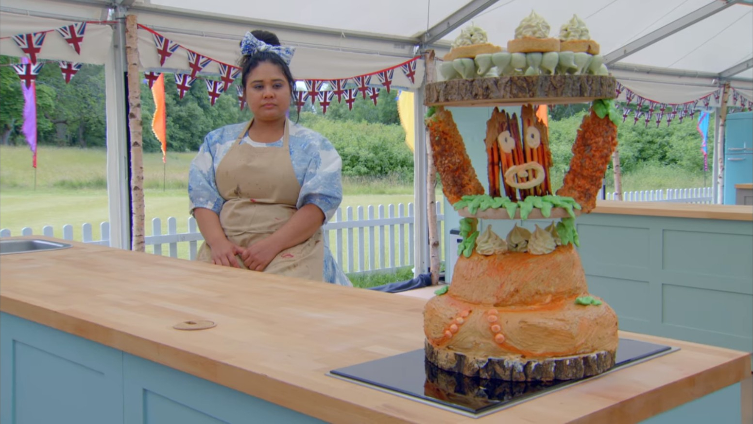 Picture Shows: Syabira and her This is My Home Showstopper from The Great British Baking Show Collection 10's Finale