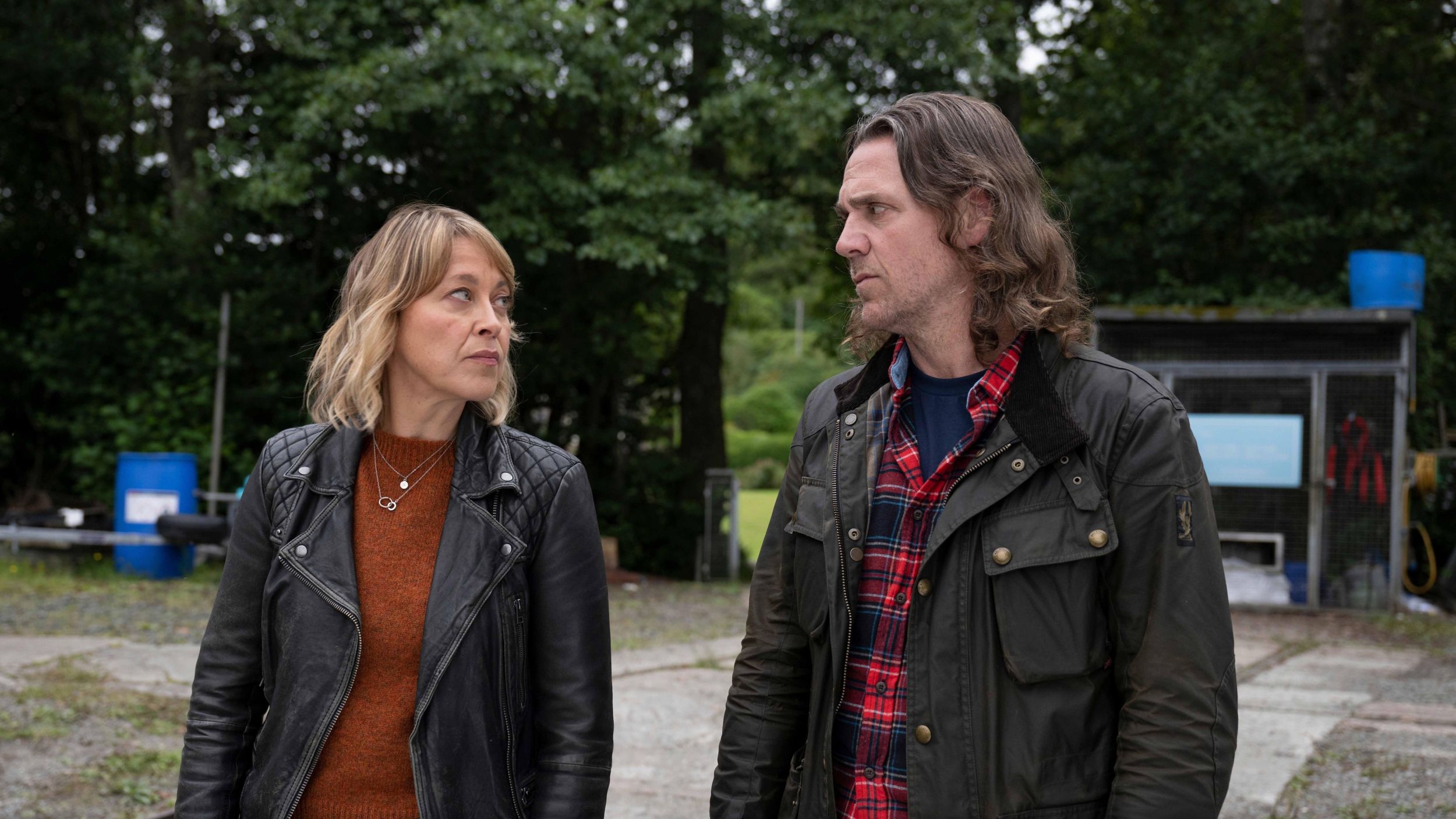 Picture shows: Nicola Walker as Annika Strandhed and Jamie Sives as DS Michael McAndrews in 'Annika' 