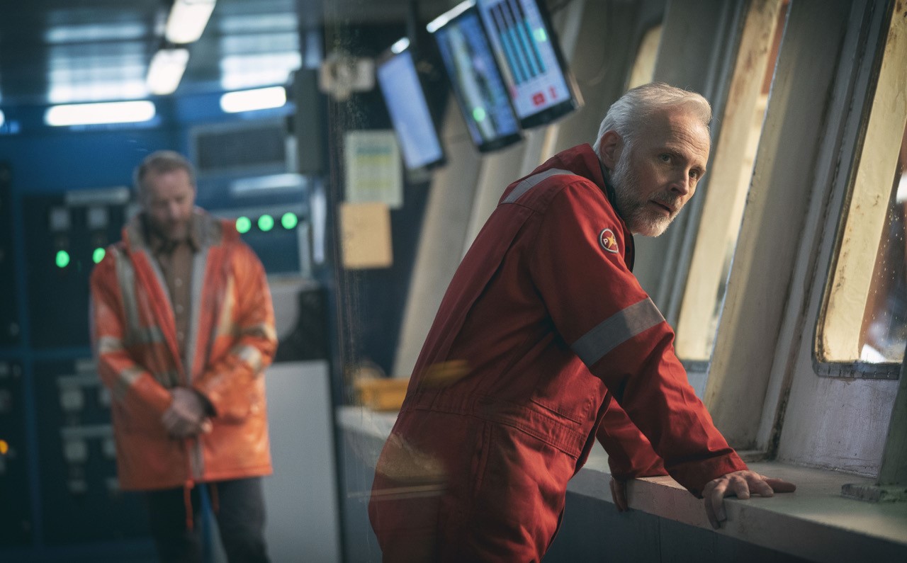 Picture shows: Mark Bonnar and Iain Glen in The Rig