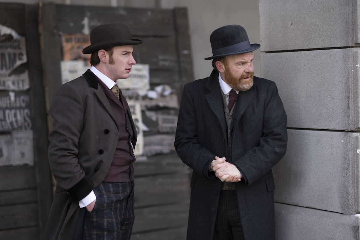 Tim Chipping and Evan McCabe in "Miss Scarlet and the Duke" Season 3