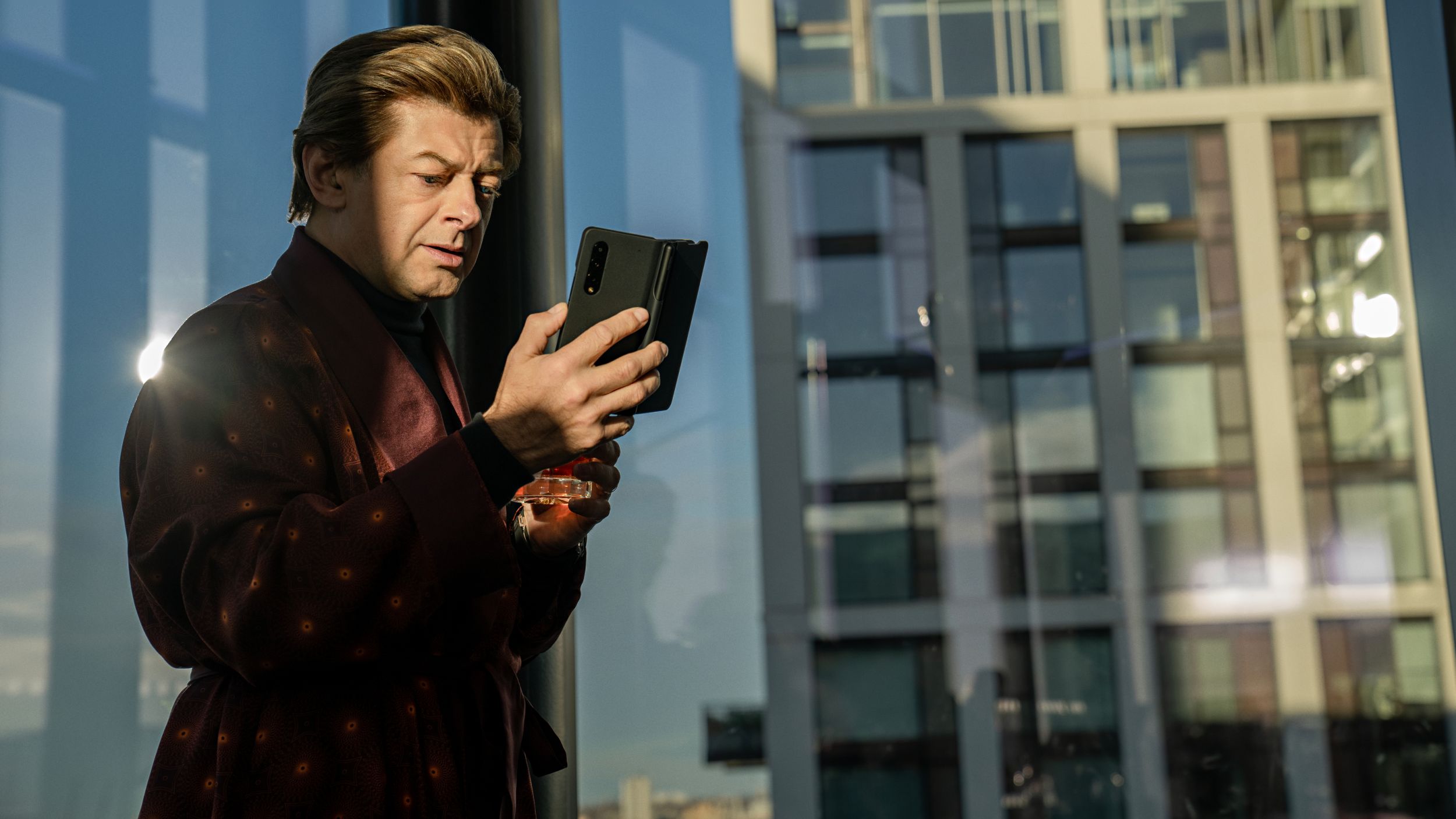 Andy Serkis as David Robey in Luther: The Fallen Sun. 