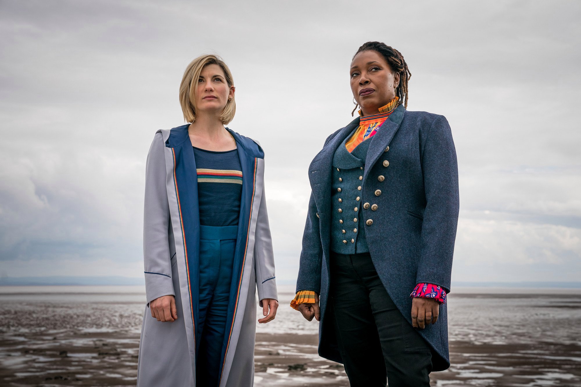 Jodie Whittaker as the Thirteenth Doctor and Jo Martin as Ruth!Doctor/The Fugitive Doctor in Doctor Who Season 12, Episode 5