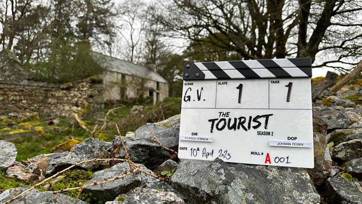 The Tourist Season 2 Clapper in Ireland indicating the start of filming