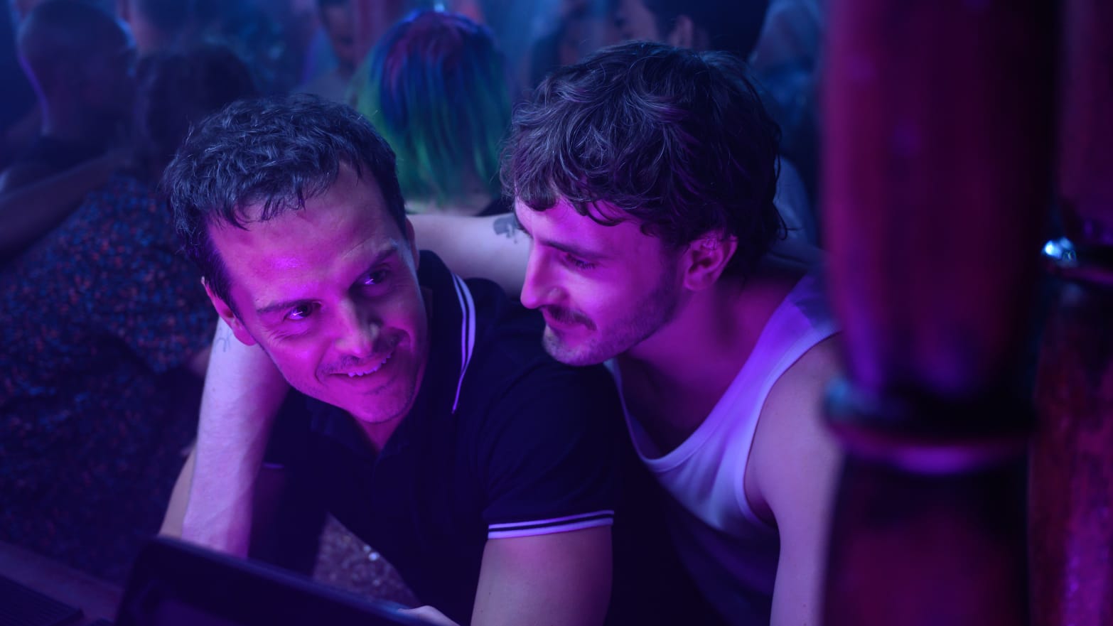 Paul Mescal as Harry and Andrew Scott as Adam are lovers in 'All of Us Strangers'
