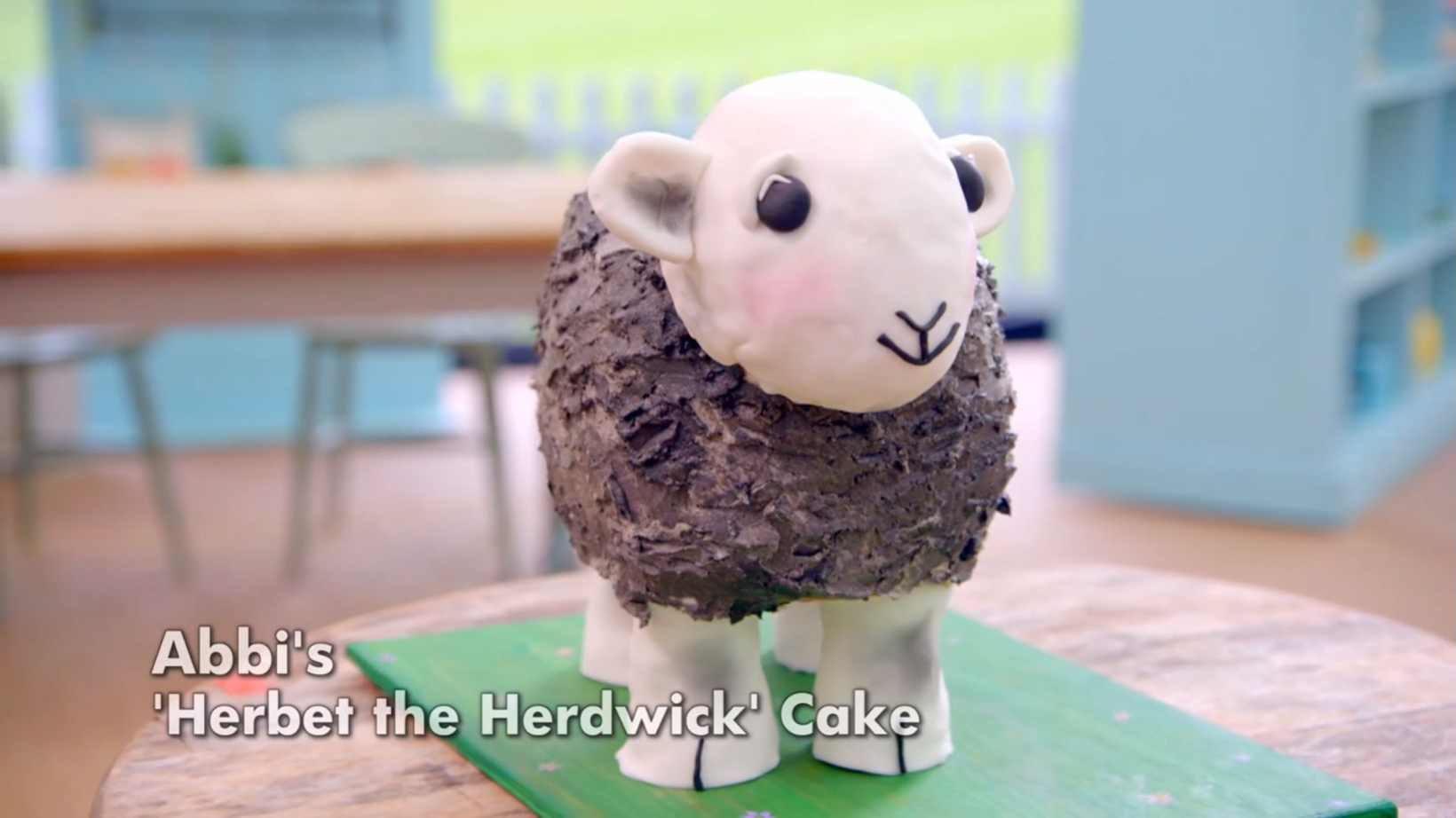 Abbi's Herbert the Herdwick Showstopper Cake from The Great British Baking Show's Cake Week