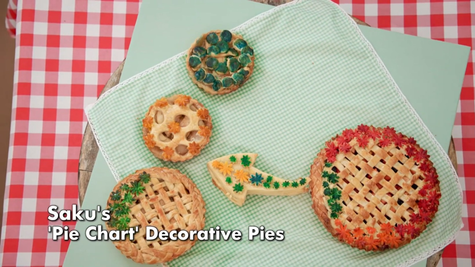 Saku's Pie Chart Showstopper from 'The Great British Baking Show' Season 14's Pastry Week