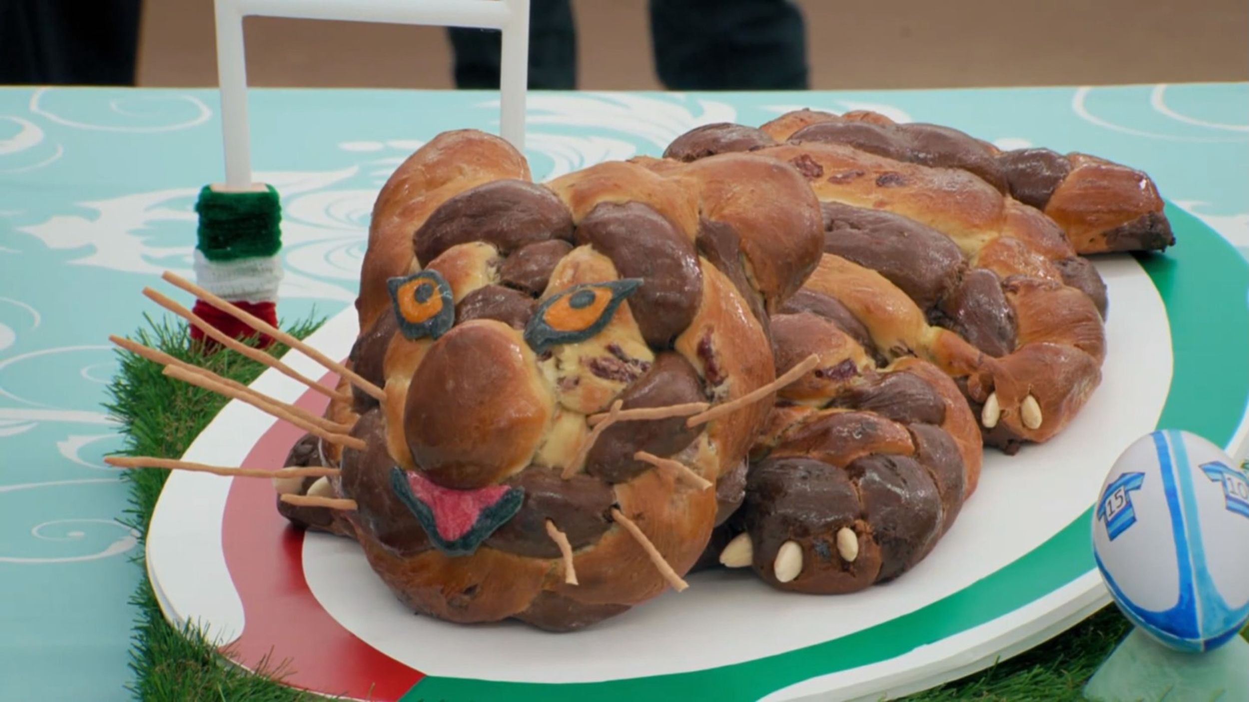 Josh’s Tiger Mascot Showstopper from 'The Great British Baking Show' Season 14's Bread Week