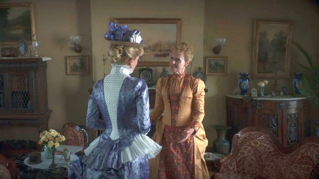 Cynthia Nixon as Ada Brook Forte and Louisa Jacobson as Marian Brook are about to hear bad news in 'The Gilded Age' Season 2