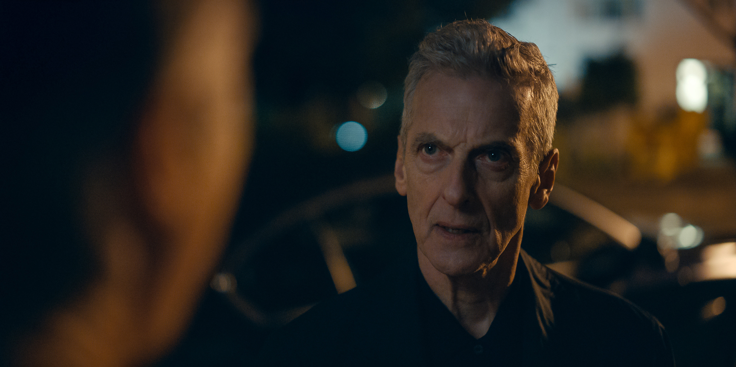 Peter Capaldi as DCI Daniel Hegarty is disgusted his henchmen are following orders in 'Criminal Record' Season 1