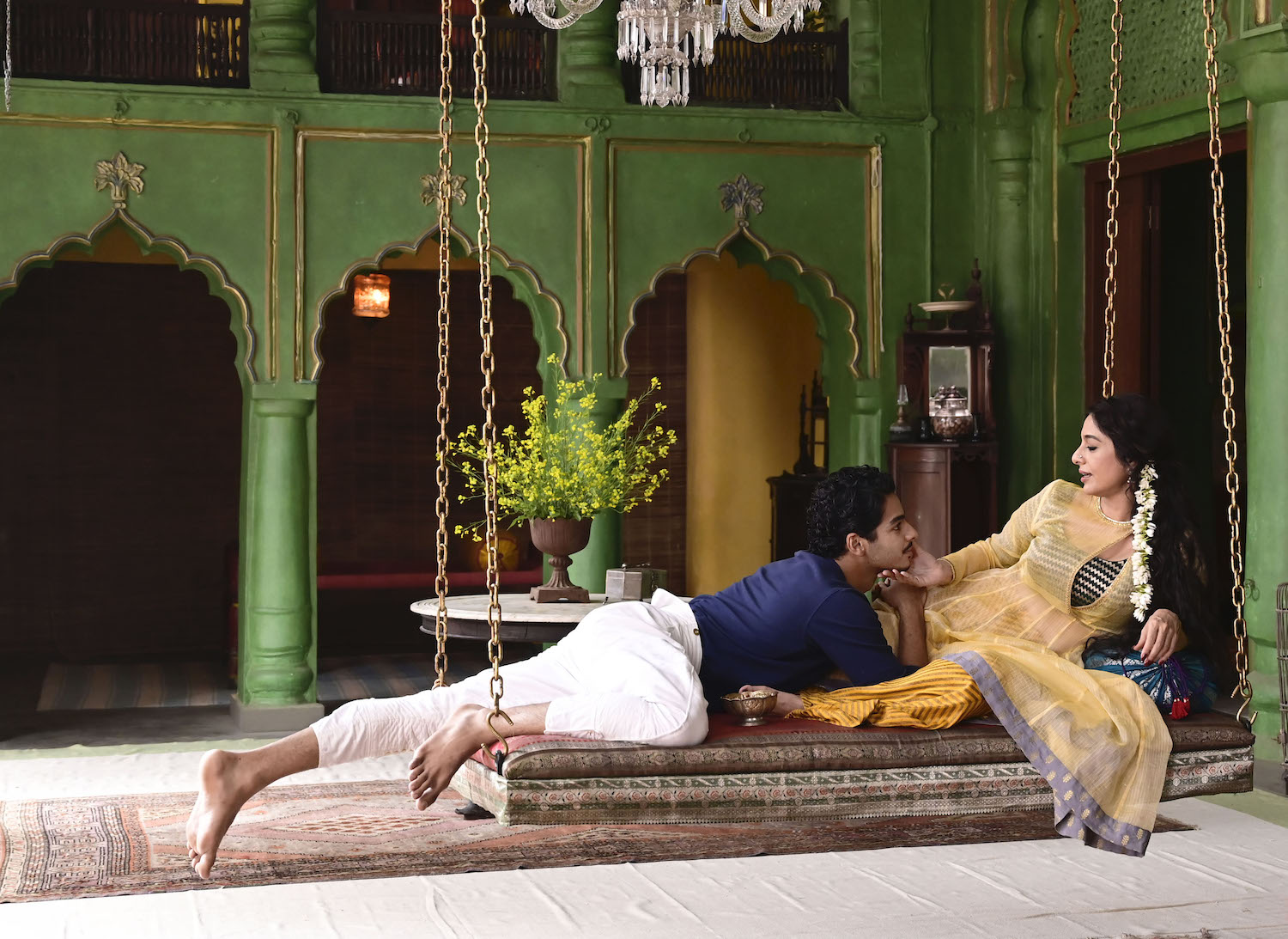 Ishaan Khatter as Maa, Tabu as Saeeda Photo: Acorn TV)