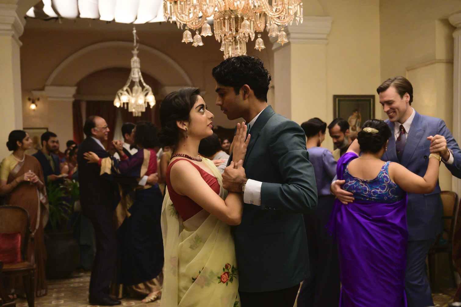 Amit Chatterji (Mikhail Sen) and Lata (Tanya Maniktala) dance the tango. Credit: BBC/Lookout Point