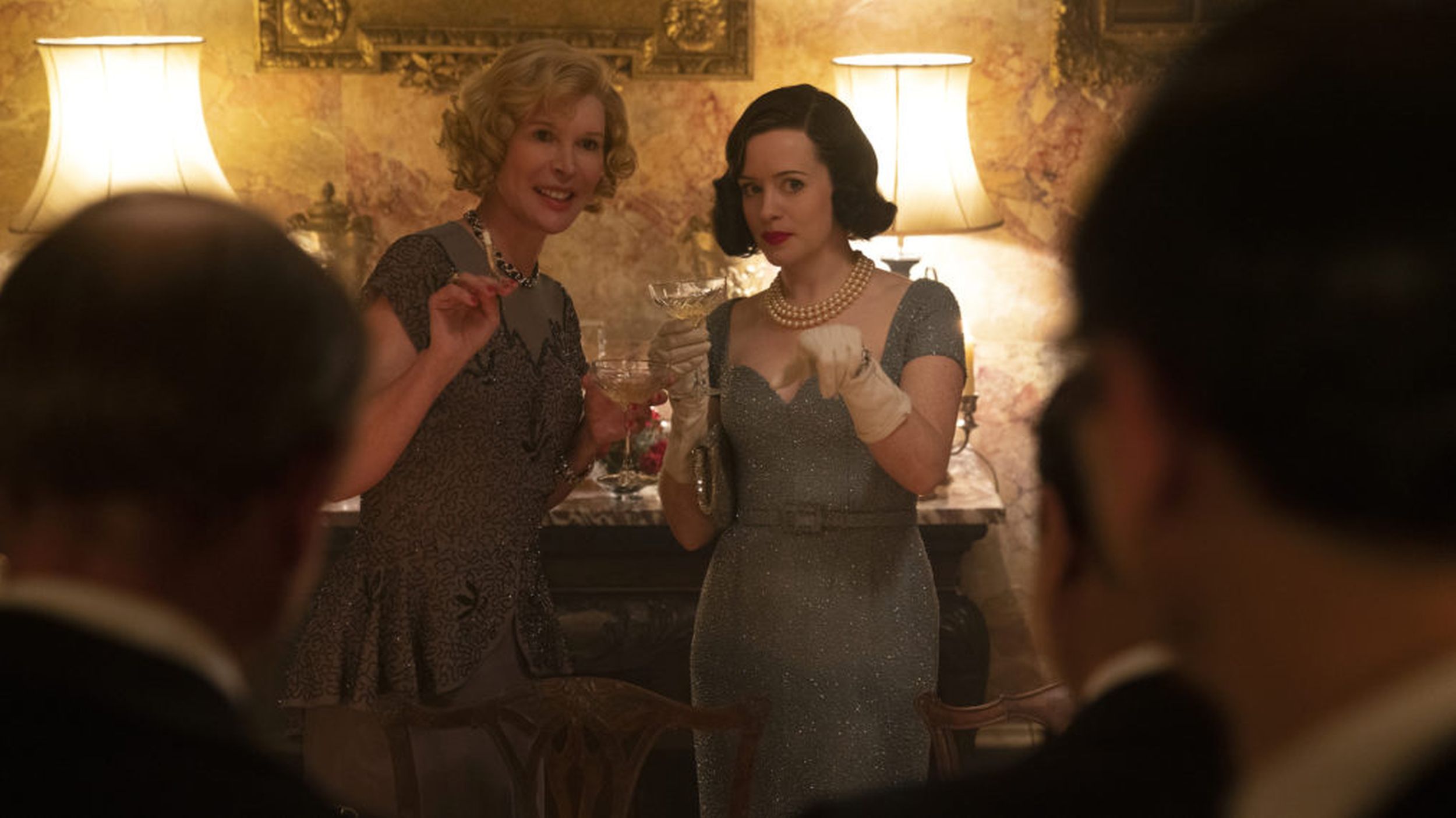 Claire Foy and Julia Davis in A Very British Scandal