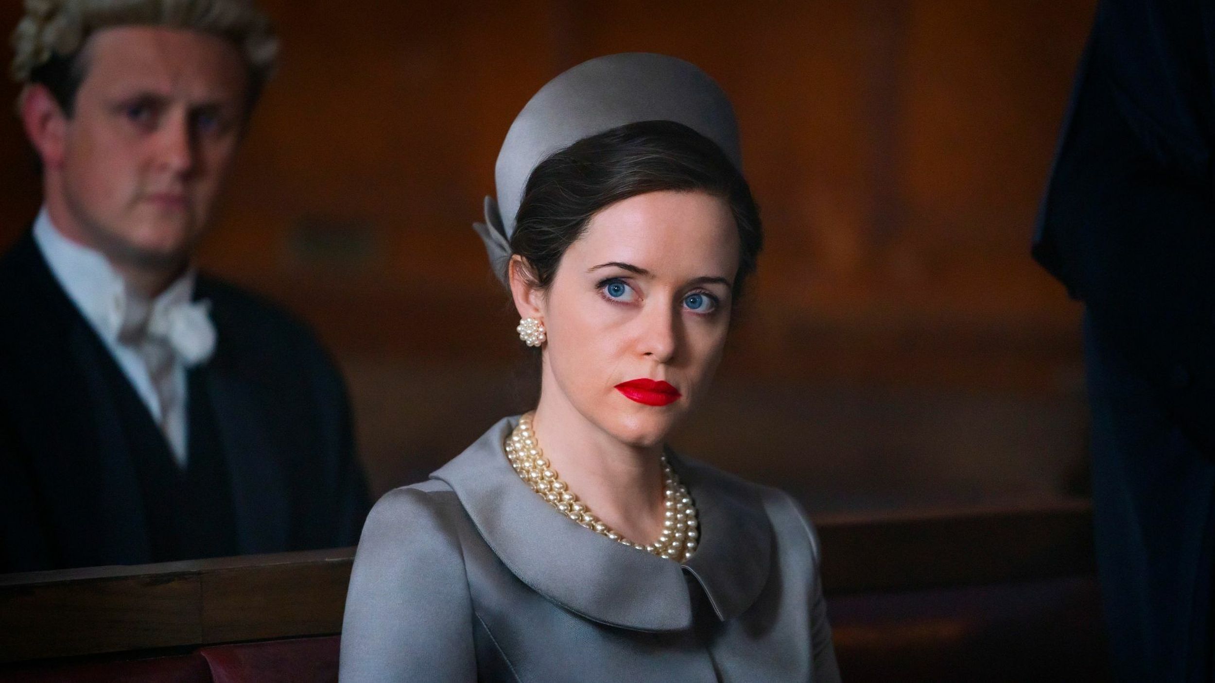 Claire Foy as Margaret Campbell, Duchess of Argyll in A Very British Scandal