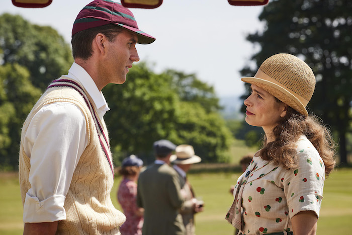 Hugh Holton (Matthew Lewis) and Helen Alderson (Rachel Shenton). Credit: Courtesy of Playground Television (UK) Ltd.