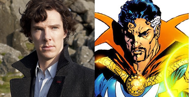 Cumberbatch goes from Sherlock to Sorcerer Surpreme (Photos: BBC/Marvel)