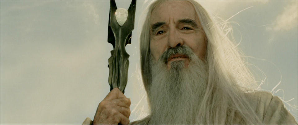 Sir Christopher Lee as Saruman the White. (Photo: New Line Pictures/Warner Brothers)