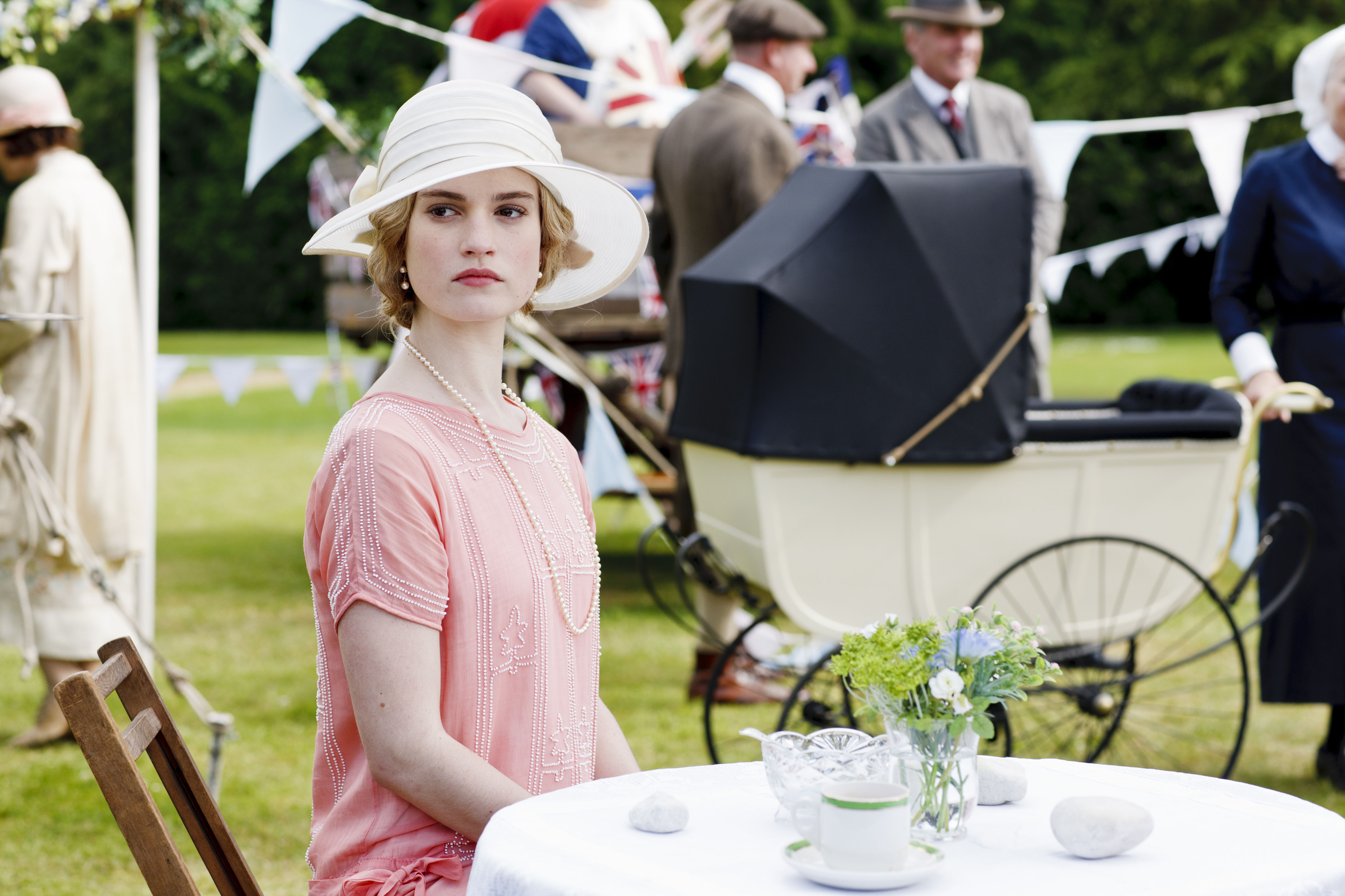 Lady Rose definitely won the best outfit competition this week. (Photo: Courtesy of ©Nick Briggs/Carnival Film and Television Limited 2013 for MASTERPIECE)