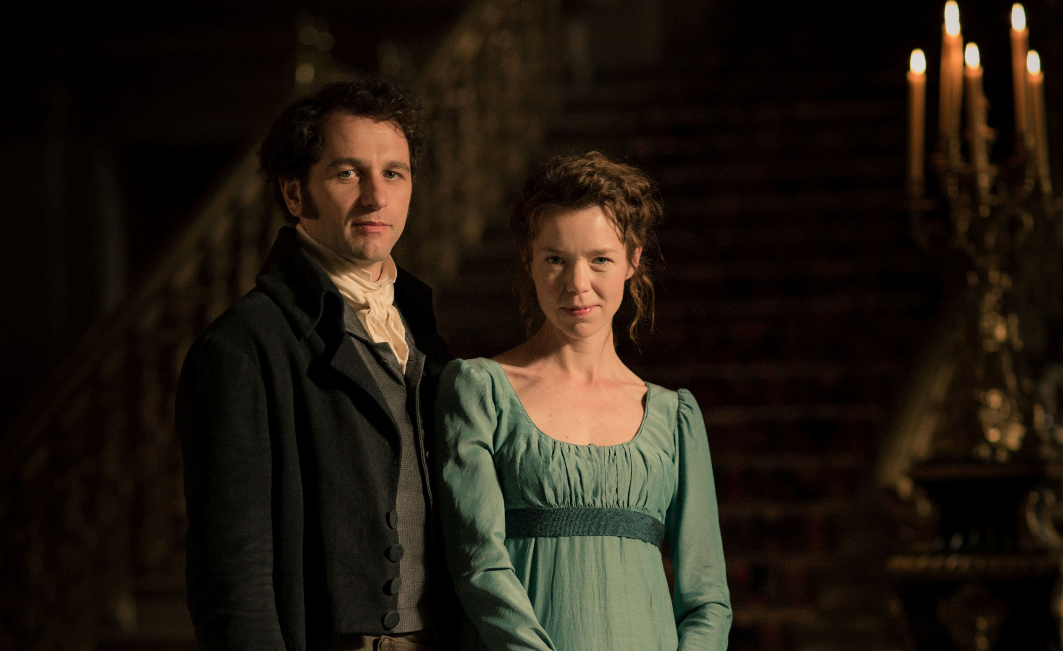 Matthew Rhys and Anna Maxwell Martin as Lizzie and Darcy. (Photo: Robert Viglasky/Origin Pictures 2013 for MASTERPIECE)