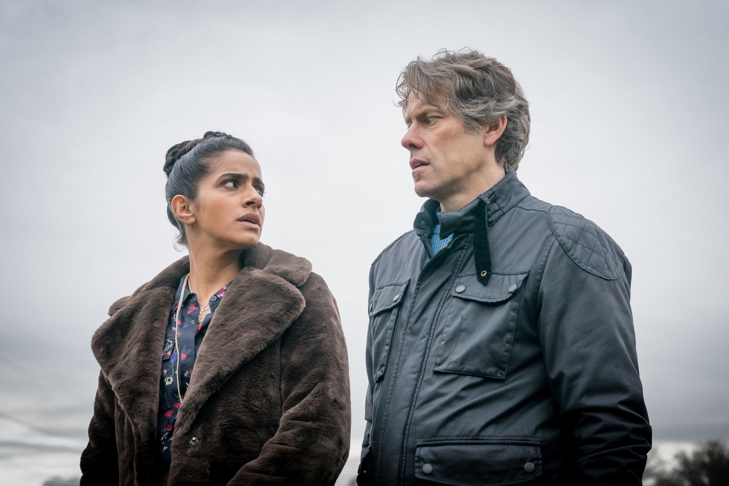 Yasmin Khan (MANDIP GILL), Dan (JOHN BISHOP) in Doctor Who Season 13