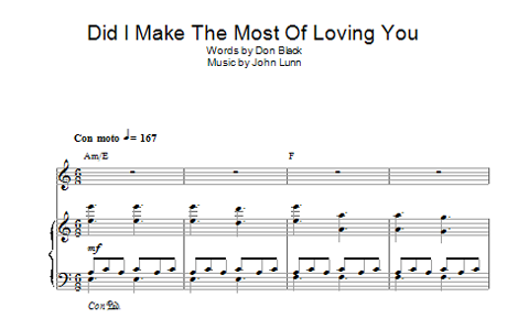 The Downton Abbey sheet music (Photo: Sheet Music Direct)