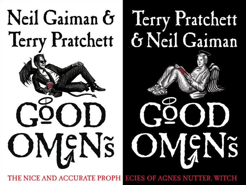 The dual cover art for "Good Omens" (Photo: Amazon)