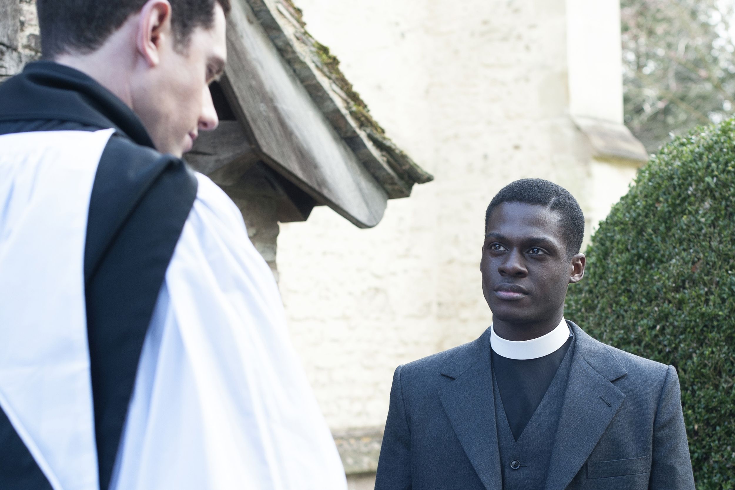 Tom Brittney as Rev. Will Davenport and Ahmed Elhaj as Henry Jones