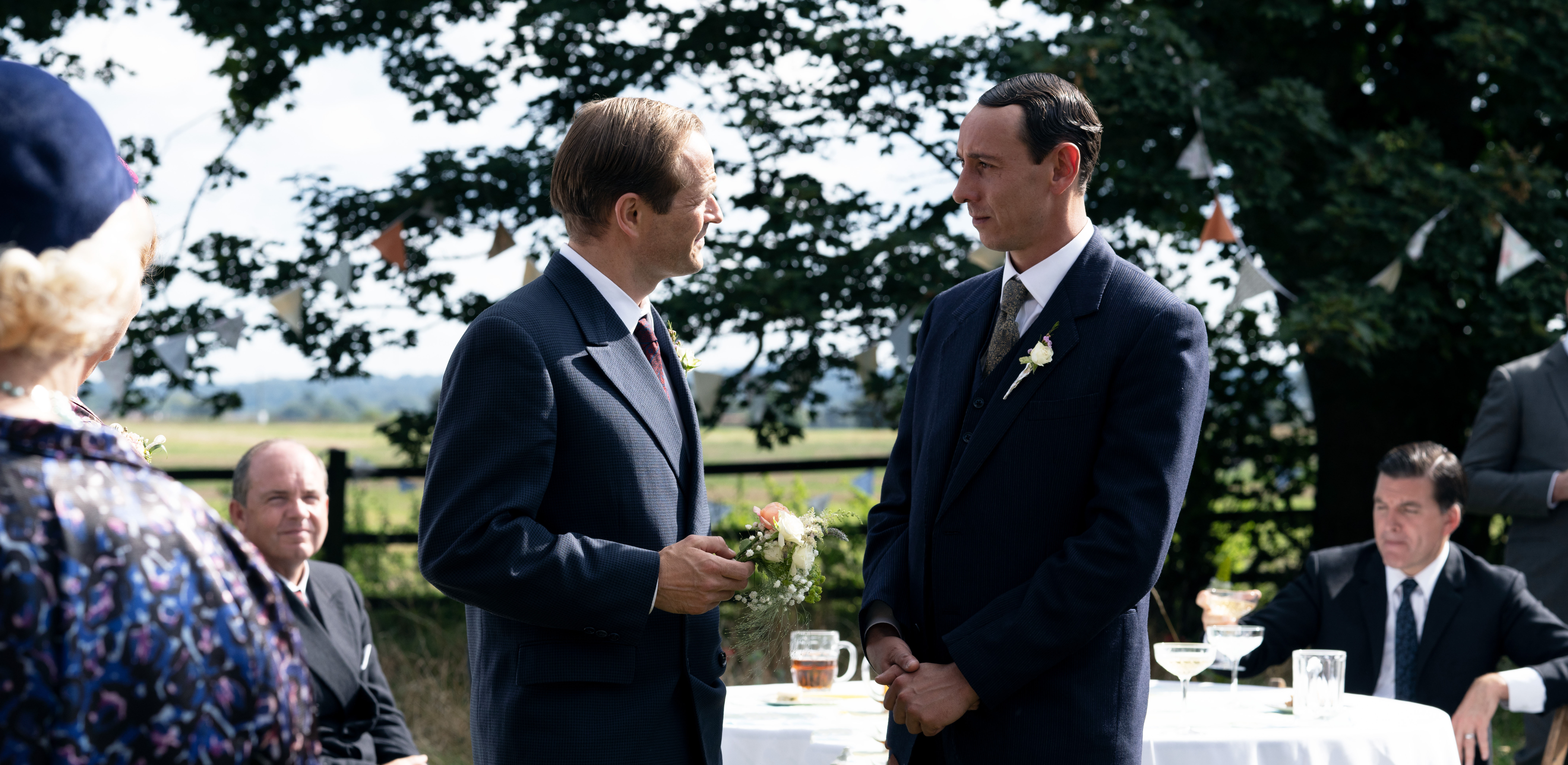 Oliver Dimsdale as Daniel Marlowe, Al Weaver as Leonard in Grantchester