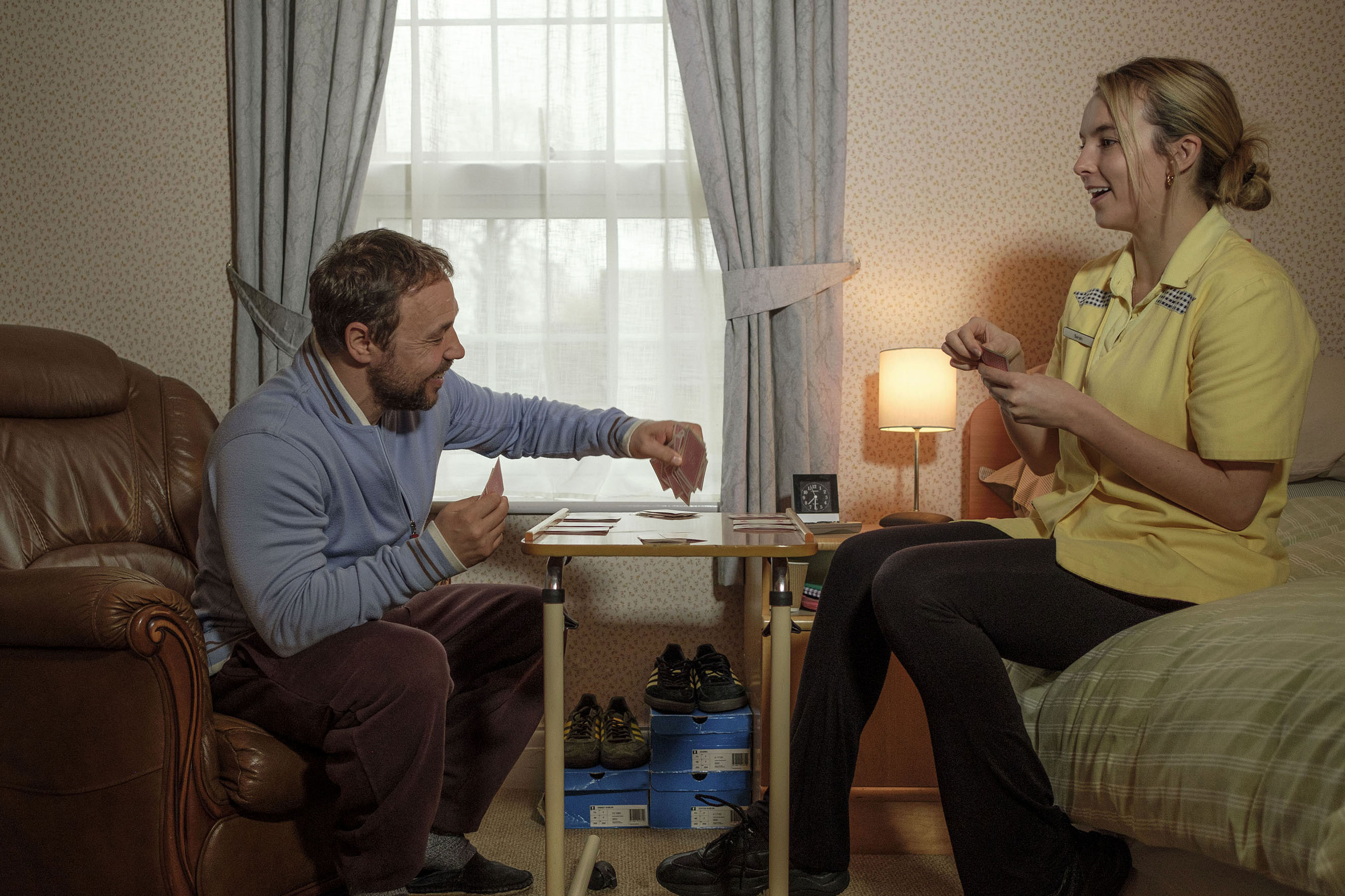 Jodie Comer and Stephen Graham in "Help" (Photo: Acorn TV)