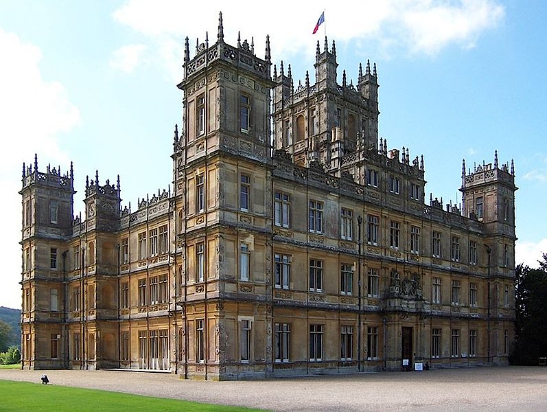 Highclere Castle, stand in for the fictional Downton Abbey. What kind of wine do you think they have there? (Photo: JB + UK_Planet on Flickr)