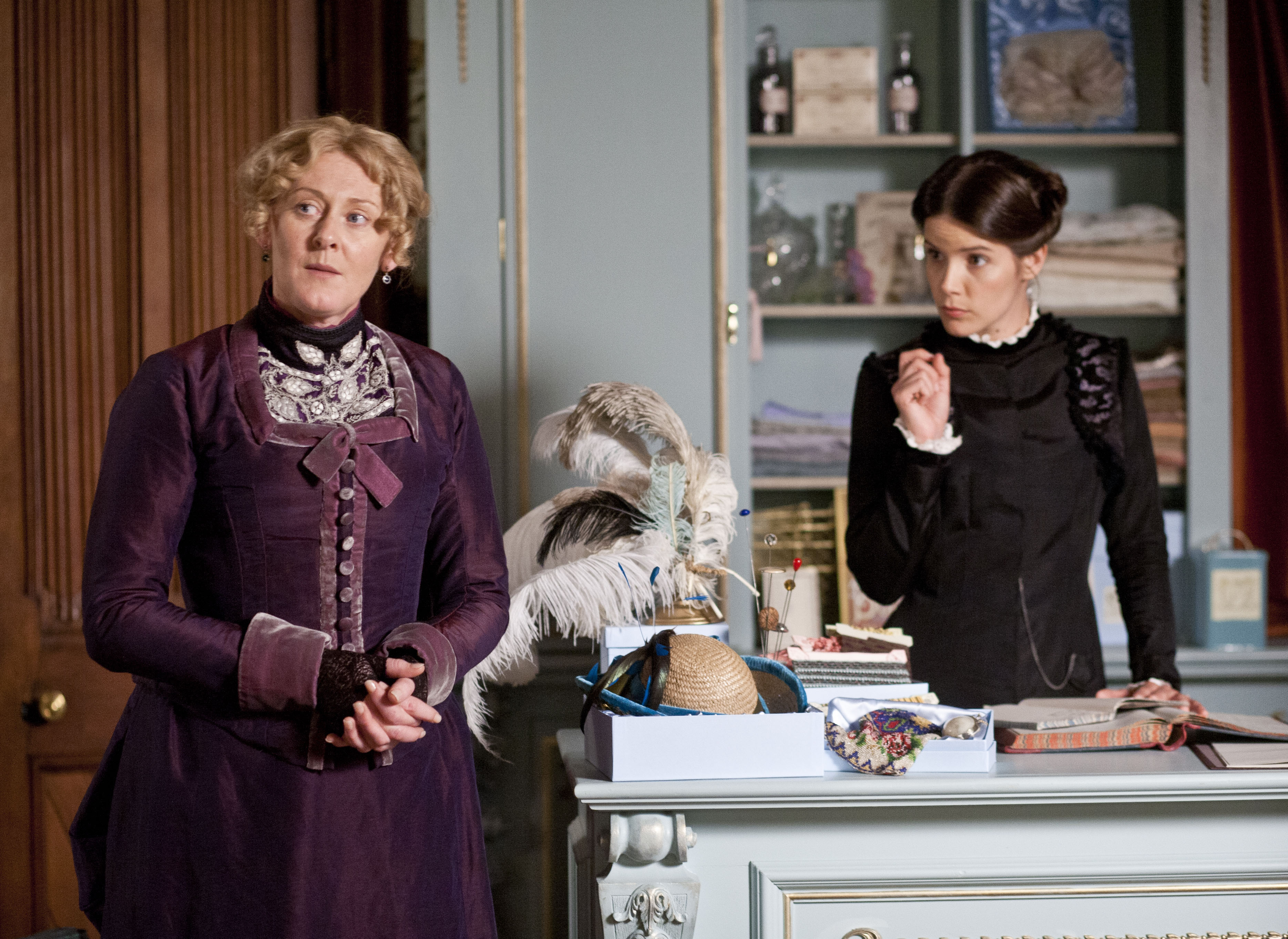 Miss Audrey's worst nightmare is this episode (Photo: Courtesy of (C) Nick Briggs/BBC 2012 for MASTERPIECE)