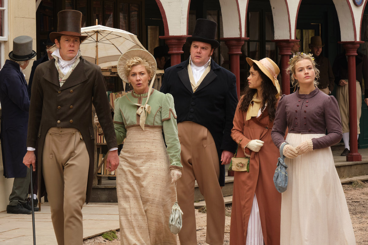 Kris Marshall, Kate Ashfield Turlough Convery, Rose Williams, and Rosie Graham in "Sanditon" Season 2 (Photo: Red Planet Ltd))