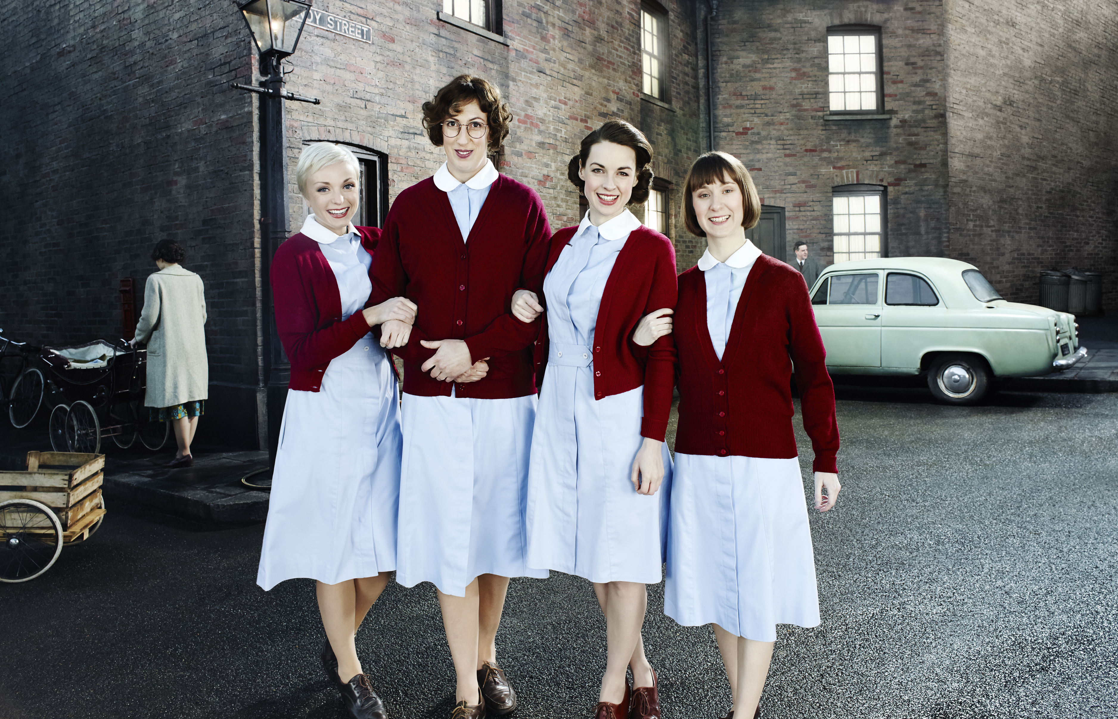 The "Call the Midwife" cast in Series 3. We hope they'll all be back for S4! (Photo: Neal Street Productions)