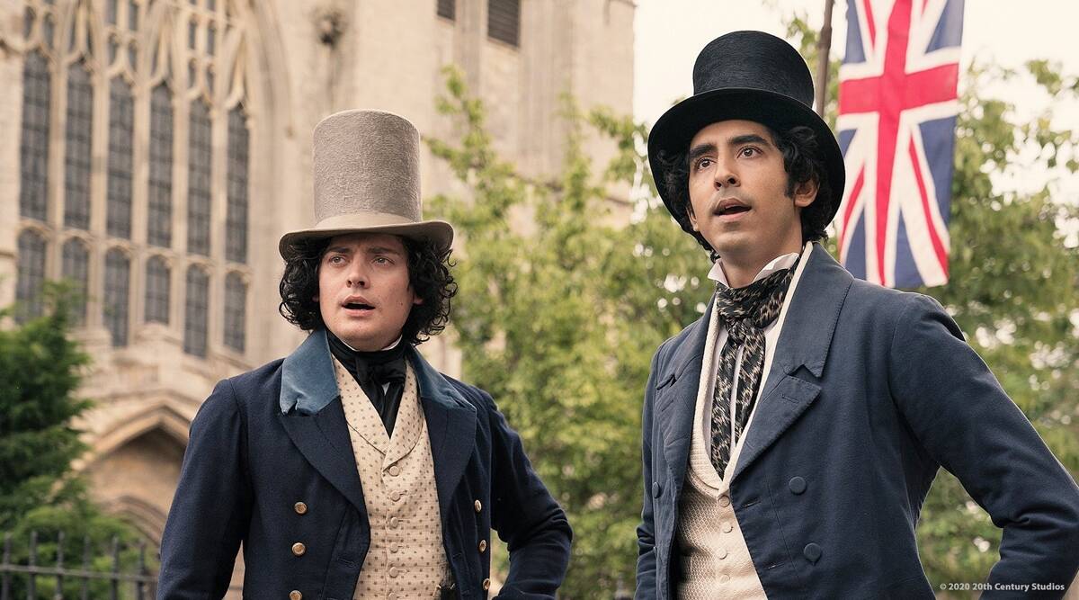 Steerforth (Aneurin Barnard) and David (Dev Patel) on the town © FOX Searchlight Pictures