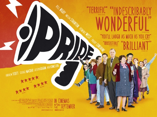 The quirky theatrical one-sheet for "Pride". (Photo: CBS Films)