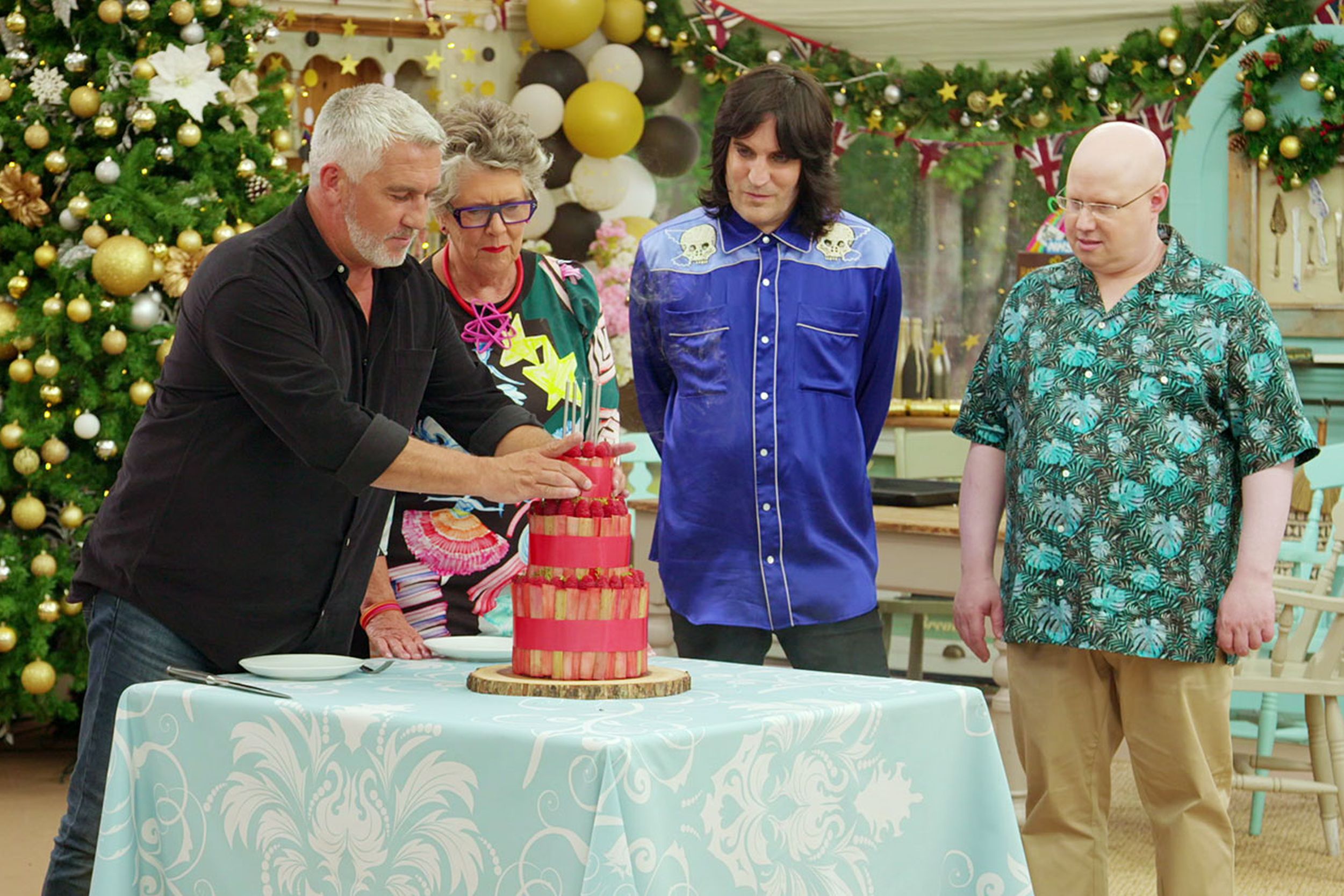 The cast of The Great New Year's Baking Show