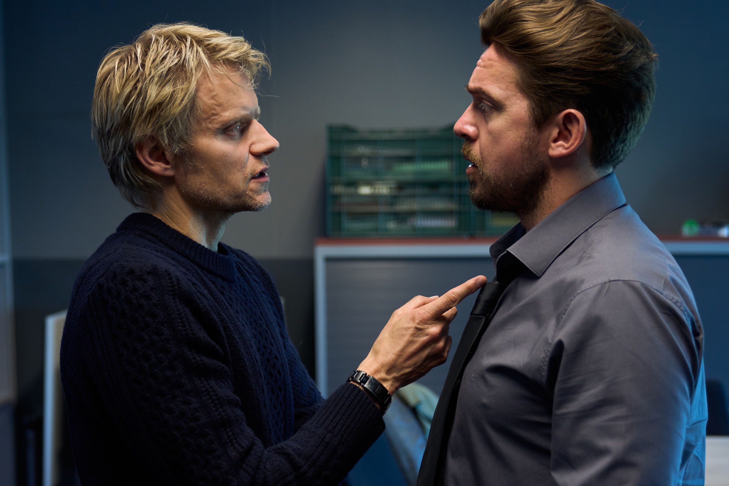 Marc Warren as Piet Van der Valk and Luke Allen-Gale as Brad de Vries