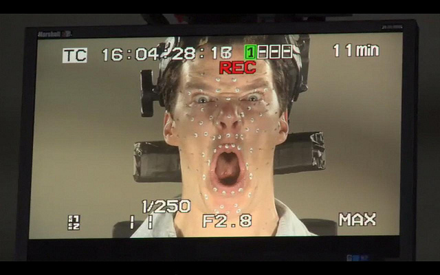 A screenshot from the "Hobbit" digital extras. Filming looks fun, huh? (Courtesy of Flickr user Tolkien erd)