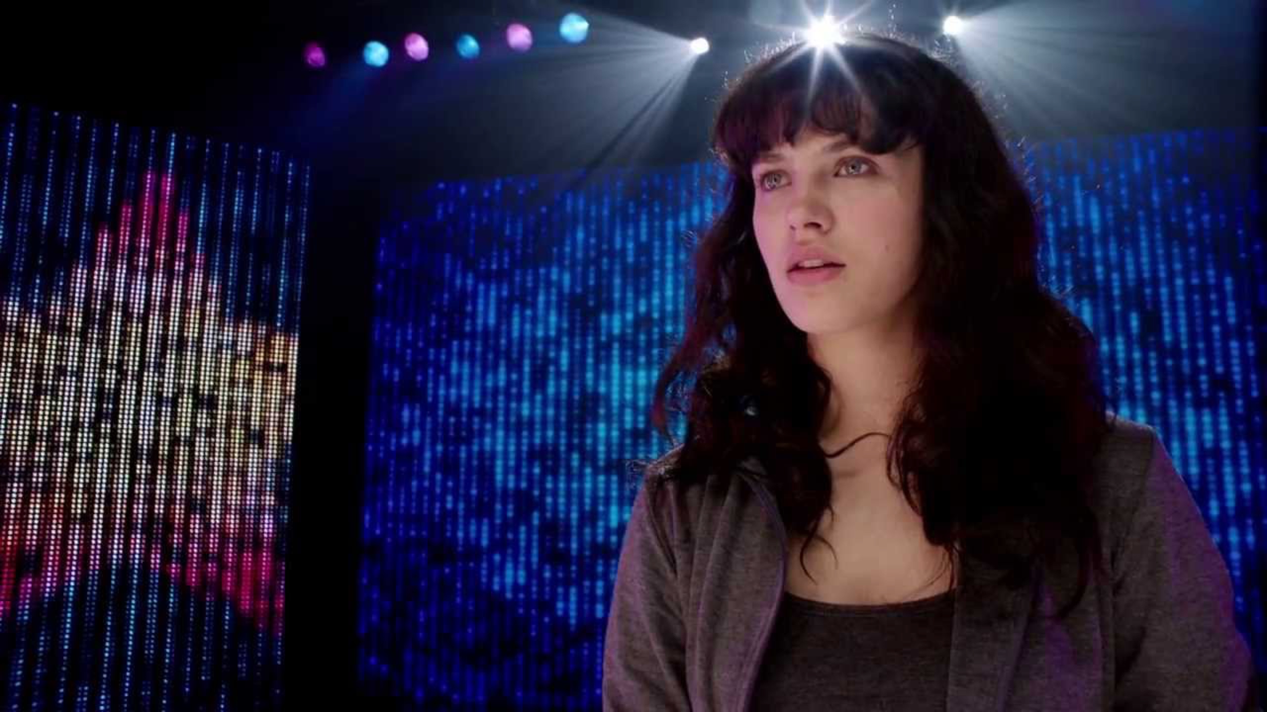 Jessica Brown Findlay in "Black Mirror's" "Fifteen Million Merits" (Photo: Netflix)