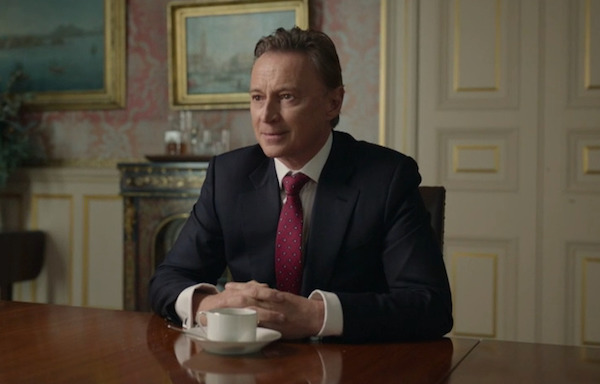 Prime Minister Robert Sutherland (Robert Carlyle). Credit: Courtesy of © Sky UK Limited.