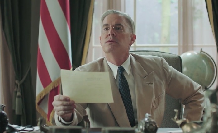 President Franklin D. Roosevelt (Kyle MacLachlan). Credit: Courtesy of MASTERPIECE 