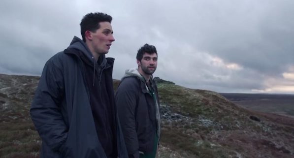 Josh O’Connor (Johnny) and Alec Secareanu (Gheorghe) in God’s Own Country. Photograph: Agatha A. Nitecka/Picturehouse Entertainment