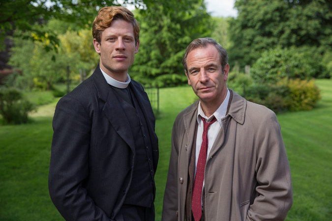 James Norton and Robson Green in "Grantchester". (Photo: (C) Des Willie/Lovely Day Productions &amp; ITV for MASTERPIECE)