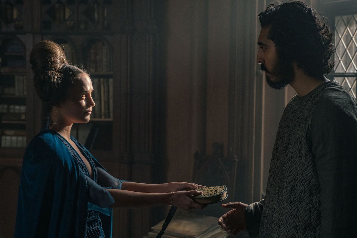 Dev Patel and Alicia Vikander in "The Green Knight" (Photo: A24 Films)