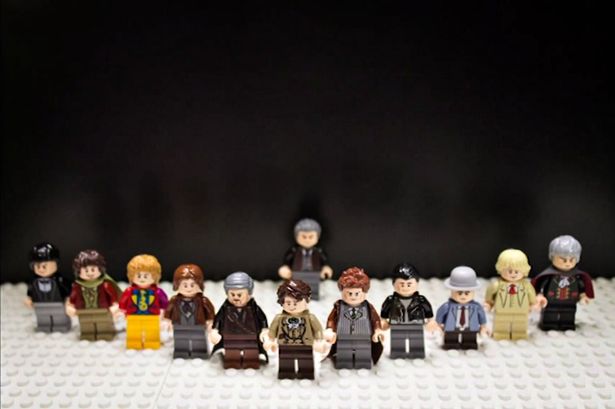 The Doctor, in all his incarnations, in LEGO. (Photo: Bookshelf Productions, via Youtube)