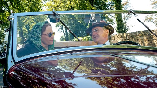 President Franklin D. Roosevelt (Kyle MacLachlan) and Princess Märtha (Sofia Helin). Credit: Courtesy of MASTERPIECE