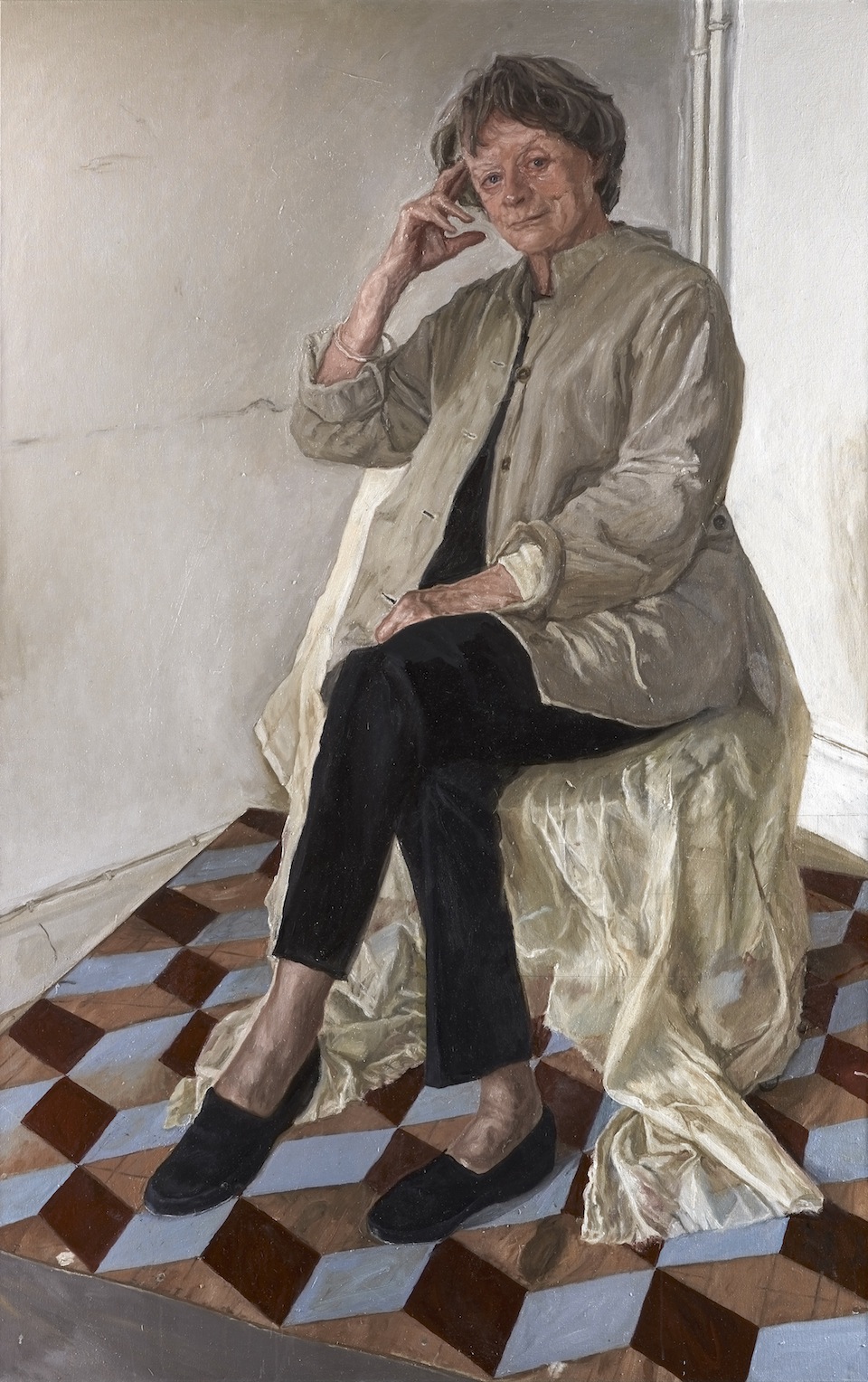 Dame Maggie is amazing...it's possible this portrait is not. (Image via the National Portrait Gallery)
